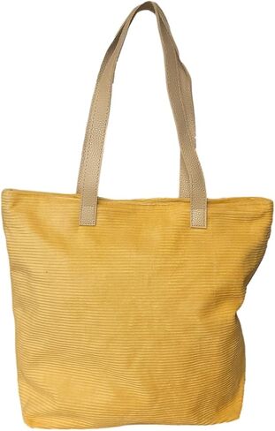 SONA G DESIGNS Personalized Embroidered Personalized Tote with Monogram - Zipper Closure Corduroy Bag for Women in Saudi Arabia