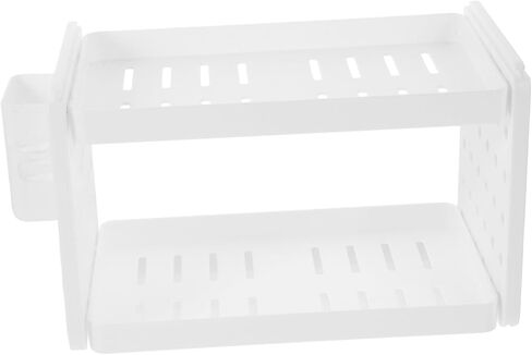 Multi-Functional Desk Organizer with Pen Holder Book Rack for Home Office and Dorm Storage Elegant White Design for Efficient Desktop Organization in Saudi Arabia
