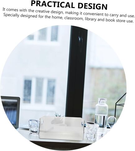 Lurrose 1Pc Transparent Multipurpose Acrylic Book Organizer Container for Home Office Classroom Large Storage Box for Books Magazines Newspapers and Documents in Saudi Arabia