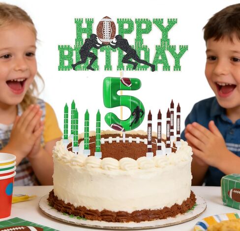 شموع أرقام عيد ميلاد كرة القدم للكيك، غلاف كعكة عيد ميلاد كرة القدم اللامع لتزيين حفلات أعياد الميلاد لكرة القدم، شمعة لتزيين كعكة عيد ميلاد كرة القدم (رقم 15) in Kuwait