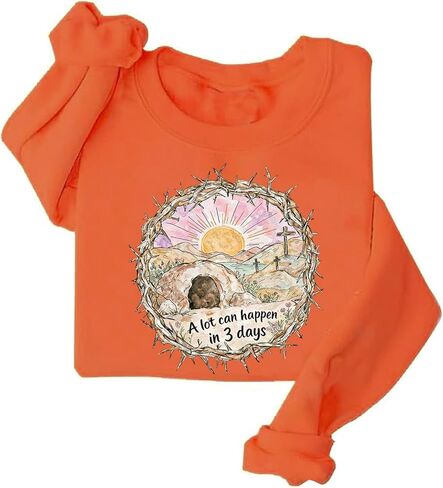 Empty Tomb Easter Sweatshirt A Lot Can Happen in 3 Days Sweatshirt Christian Jesus Sweatshirts in Saudi Arabia