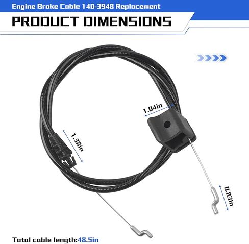 استبدال كابل فرامل المحرك 140-3948، متوافق مع موديلات تورو 21770، 21442، 21445 in Kuwait