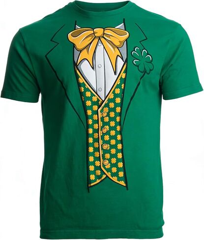 St Patricks Day T-Shirt Funny Men's Tuxedo T Shirt Tie Tux Graphic Tee Shirt Irish Shamrock Clothing in Kuwait