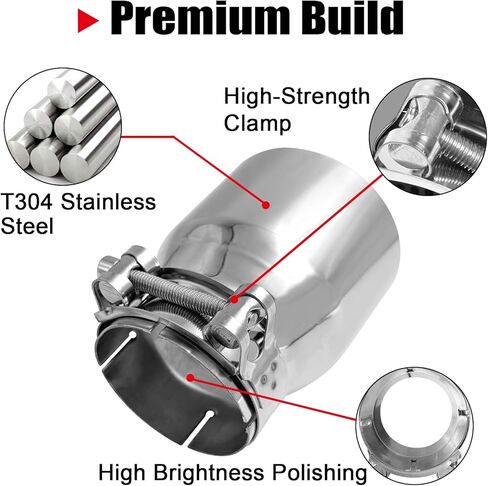4-Pack Stainless Steel Exhaust Tips for BMW F87 M2 F80 M3 F82 F83 M4 F10 M5 F12 F13 F06 M6 Stock Exhaust Tailpipe Tip (2011-2021) in Saudi Arabia