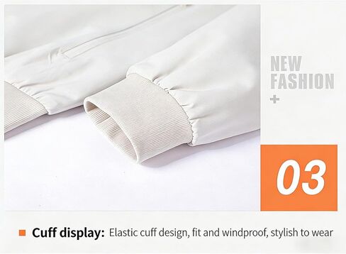 Bomber Jacket for Men Casual Full Zip Ribbed Collar Cuff Hem Lightweight Outerwear Smooth Fabric Side Pockets Relaxed Fit in Saudi Arabia