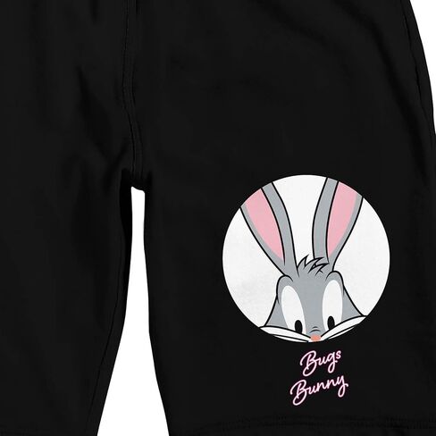 Bioworld Looney Tunes Bugs Bunny Men's Black Graphic Sleep Shorts in Saudi Arabia