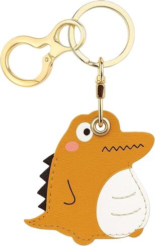 Leather AirTag Protective Case Keychain - Can Hold Keys, Fit Access Cards, GPS Tracking Device Cover in Saudi Arabia