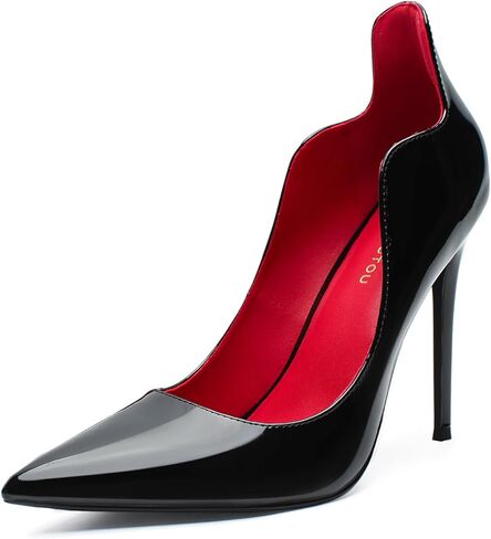 Unisex Men's Women's Pointed Toe High Heels 4.9" Stiletto Pumps Dress Party Shoes in Saudi Arabia