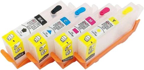 655 خراطيش حبر قابلة لإعادة الملء مع شريحة ARC دائمة متوافقة مع نماذج الطابعة Deskjet Ink Advantag 3525 4525 4615 4625 5525 6520 in Saudi Arabia