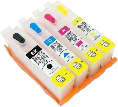 655 خراطيش حبر قابلة لإعادة الملء مع شريحة ARC دائمة متوافقة مع نماذج الطابعة Deskjet Ink Advantag 3525 4525 4615 4625 5525 6520 in Saudi Arabia