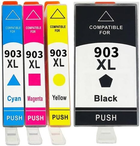 خرطوشة حبر متوافقة 903XL 903 لطابعة Officejet Pro 6950 6960 6966 6968 6970 6971 6974 6975 6976 6978 6979 (مجموعتان) in Saudi Arabia