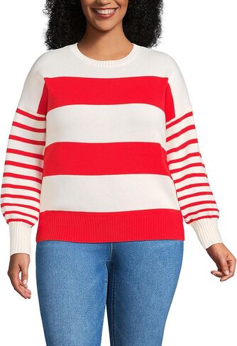 Lands' End Women's Drifter Jersey Crewneck Sweater in Saudi Arabia