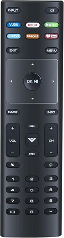 XRT260 جهاز تحكم عن بعد عالمي لتلفزيون Vizio الذكي بديل عن بعد يناسب Vizio V-Series، M-Series 4K HDR Smart TV مع صوت وNetflix، PrimeVideo، Disney، Tubi، Watchfree، Peacock، Crackle Keys in Saudi Arabia