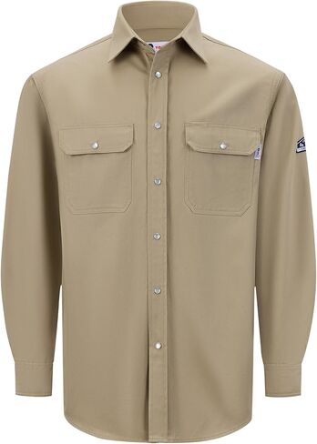 قمصان FR للرجال ملابس Fr للرجال NFPA2112 7.5oz 100% قطن قمصان لحام مقاومة للحريق للرجال in Kuwait