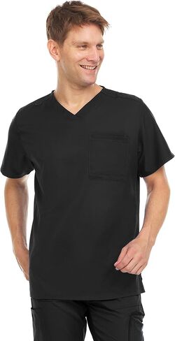 قمصان MediChic Scrub للرجال بجيبين قابلة للثني ورقبة على شكل حرف V خفيفة الوزن وتمتد في 4 اتجاهات in Kuwait