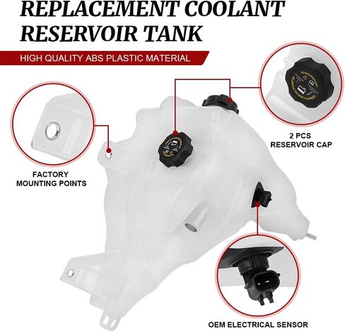 ثلاثة T لFreightliner Cascadia Reservoir زجاجة خزان شديدة التحمل من أجل Cascadia Columbia Century، خزان مياه مضغوط مع مستشعر غطاء 603-5203، A0525263005 in Saudi Arabia