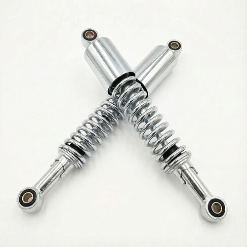 YBR125 Silver Performance Shock Absorber Kit - Premium Rear Suspension for Pit Bikes Mini Motorcycles Go-Karts Dirt Bikes Sport Bikes （1 Pair） in Saudi Arabia