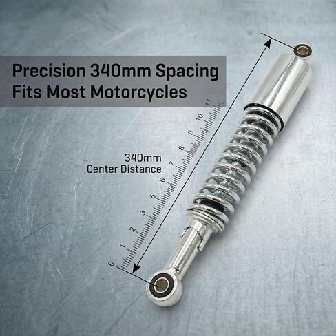 YBR125 Silver Performance Shock Absorber Kit - Premium Rear Suspension for Pit Bikes Mini Motorcycles Go-Karts Dirt Bikes Sport Bikes （1 Pair） in Saudi Arabia