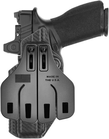 Tulster OWB Range + Kydex Paddle Holster في اليد اليمنى يناسب: Springfield Armory Echelon | قطع بصري خارج حزام الخصر مفتوح للحمل in Kuwait