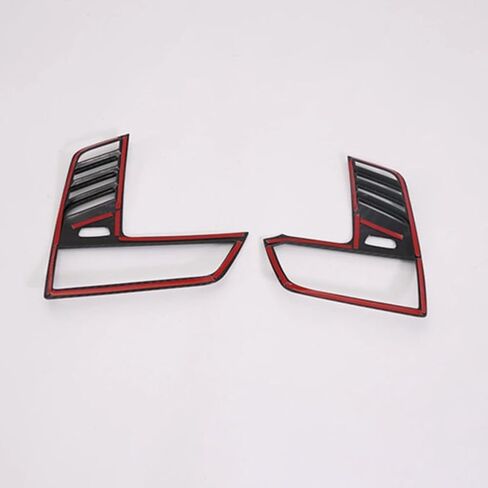 حافة فتحة التهوية الأمامية للوحة القيادة لسيارة BMW X5 G05 (2019-2022) من RichVibe - غطاء منفذ داخلي من ألياف الكربون، زوج مع دعم، متوافق مع LHD in Kuwait