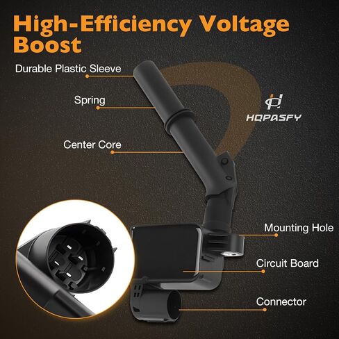 مجموعة من 6 ملف إشعال UF741 وقابس شرارة متوافق مع مرسيدس بنز C300 C350 CL63 E300 E350 E400 GLK350 S600 S63 SLK350(3.5L 5.5L 6.0L) 2011-2016. استبدال UF-741، 2769060501، 2769063700 in Saudi Arabia