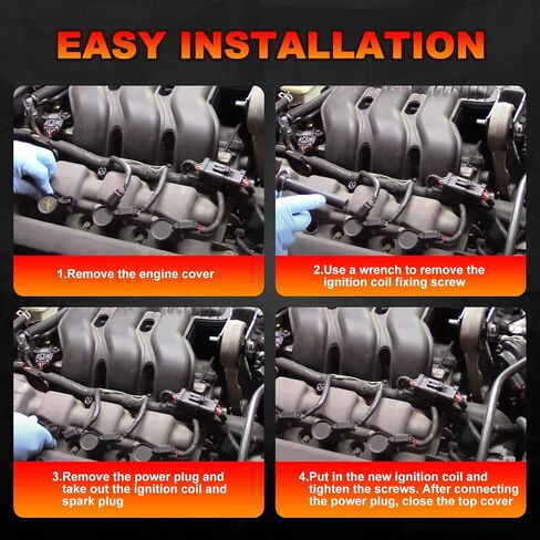 DG500 Set of 6 Ignition Coil Pack and Iridium Spark Plug Compatible with Ford Mazda Mercury - Escape 500 Freestyles Taurus Tribute Mariner Montego Sable 3.0L V6 Replace#DG513 5C1449 SP493 in Saudi Arabia