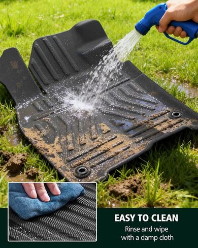 Car Floor Mats for Honda Civic: 2016-2021, All Weather Accessories Rubber Floor Liners Custom Fit for Civic 2016 2017 2018 2019 2020 2021 Sedan/Hatchback/Coupe/Type R/Insight Front Rear Carpet, XPE in Saudi Arabia