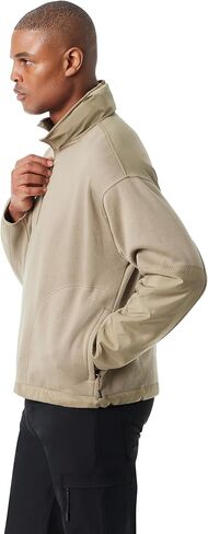 BASS OUTDOOR mens Convertible Hoodie Pullover Sweater With 1/4 Zip Front, Elbow Patches and Side Zip Pockets Standard in Saudi Arabia