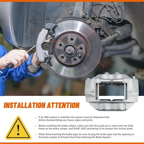 DRIVESTAR 191830 191831 فرجار الفرامل الأمامية، مناسب 1996-2002 لسيارة Toyota 4Runner، 2004 لسيارة Toyota Tacoma in Saudi Arabia