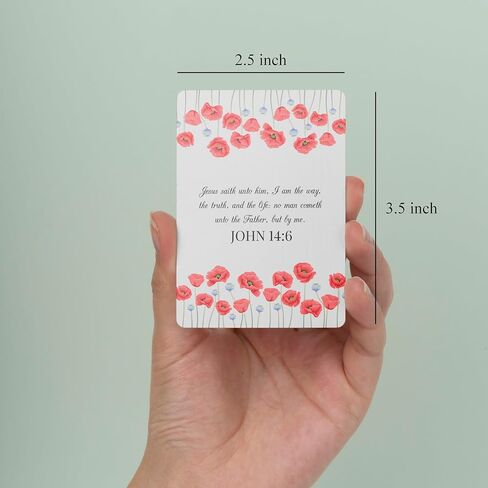 Bible Verse Cards – 120 Scripture Prayer Cards with KJV Bible Verses, Encouraging Faith Cards for Daily Inspiration, Christian Gifts for Women & Men, Floral Inspirational Cards for Bible Study in Saudi Arabia