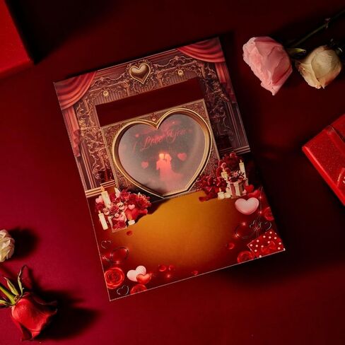 Projection 3D Pop Up Card with Music & Lights, Romantic Birthday or Anniversary Greeting Card for Wife or Girlfriend, Luxury Love Keepsake for Valentine’s Day in Saudi Arabia