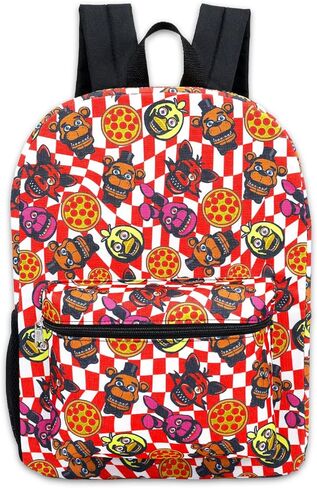 حقيبة ظهر فايف نايتس ات فريدي للأولاد - حزمة مع حقيبة ظهر FNAF للأطفال بالإضافة إلى ملصقات، وزجاجة مياه، ومجموعة حقائب مدرسية أخرى للأطفال in Kuwait