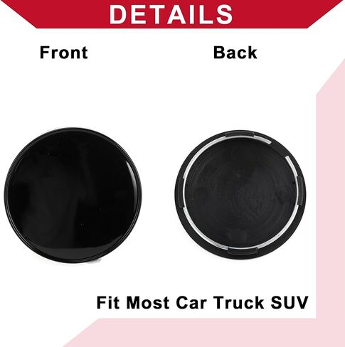 Universal Car Wheel Center Hub Cap/Inner Rim Cover Hub Caps for Most Cars/Snap-in Plastic 68mm 2.68" OD in Saudi Arabia