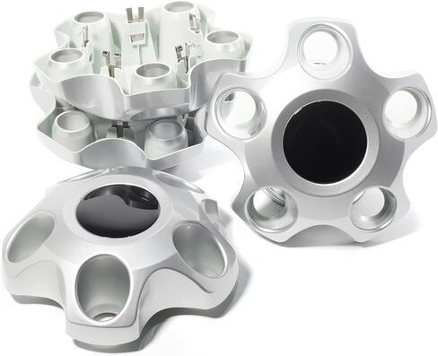 4 قطع 204.5 مم (8.05 بوصة) أغطية مركز العجلة بديلة لجنوط العجلات 42603-0C051 42603-0C050 426030C051 أغطية محور فضية، متوافقة مع 2007-2021 تندرا 18 بوصة 5 أغطية حافة in Kuwait