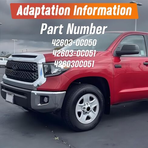 4 قطع 204.5 مم (8.05 بوصة) أغطية مركز العجلة بديلة لجنوط العجلات 42603-0C051 42603-0C050 426030C051 أغطية محور فضية، متوافقة مع 2007-2021 تندرا 18 بوصة 5 أغطية حافة in Kuwait