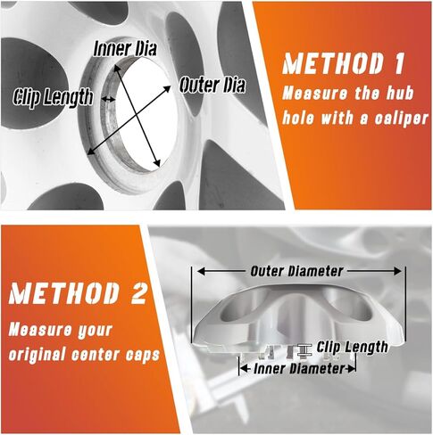 4 قطع 204.5 مم (8.05 بوصة) أغطية مركز العجلة بديلة لجنوط العجلات 42603-0C051 42603-0C050 426030C051 أغطية محور فضية، متوافقة مع 2007-2021 تندرا 18 بوصة 5 أغطية حافة in Kuwait
