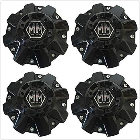 4X Set Glossy Black Mayhem Wheels C108010C01 C806803-2CAP 806804CB7 C108010MB01 Wheel Hub Center Cap in Saudi Arabia