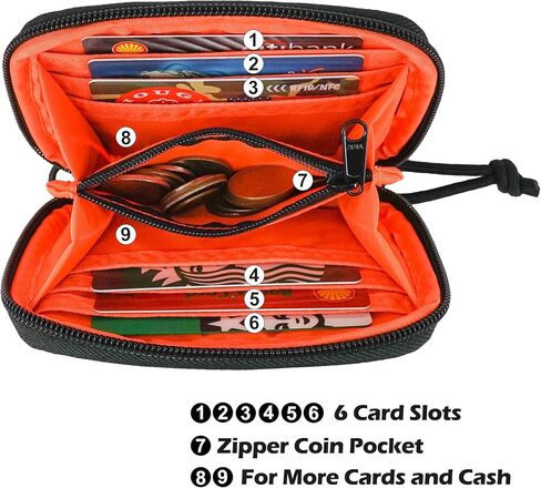 Rough Enough Small Coin Purse with Keychain Neck Lanyard Zipper Pocket Bundle Set in Saudi Arabia