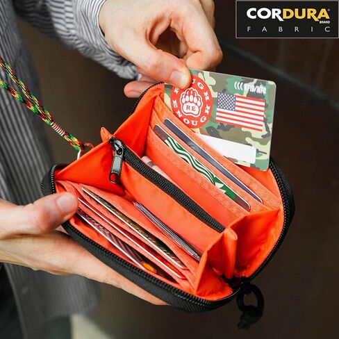 Rough Enough Small Coin Purse with Keychain Neck Lanyard Zipper Pocket Bundle Set in Saudi Arabia