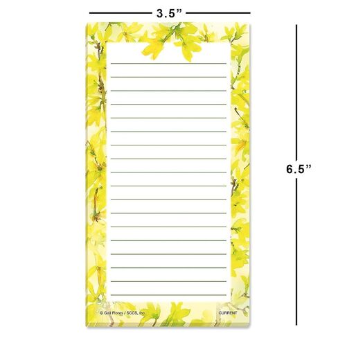 Current Watercolor Bloom Magnetic Shopping List Pads Set of 12 30-lined sheets per pad 3½x6½" in Saudi Arabia