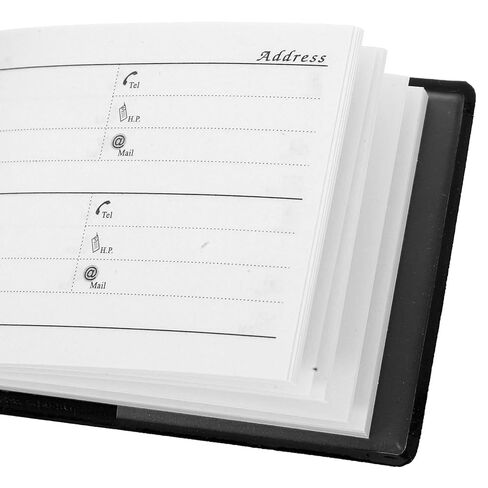 Garneck 12pcs Small Address Book Portable Notebook for Phone Numbers, Mini Organizer with Printed Pages, Black in Saudi Arabia