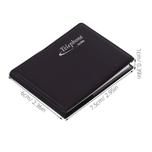 Garneck 12pcs Small Address Book Portable Notebook for Phone Numbers, Mini Organizer with Printed Pages, Black in Saudi Arabia