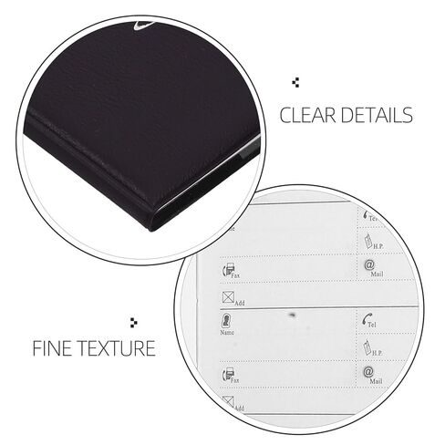 Garneck 12pcs Small Address Book Portable Notebook for Phone Numbers, Mini Organizer with Printed Pages, Black in Saudi Arabia