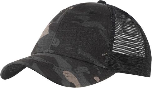 Kids Camouflage Baseball Hat UV Protection Baseball Sun Cap for Boys Girls Adjustable Trucker Hat Outdoor Sports in Saudi Arabia