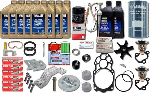 PWCParts 2021+ VF250XB VF200XB VMAX SHO 4.2L 100-Hour Maintenance Kit - 5W-30 Synthetic Oil Change, Water Pump Rebuild, HD Gear Lube, Fuel Filters, Spark Plugs, Thermostats in Saudi Arabia