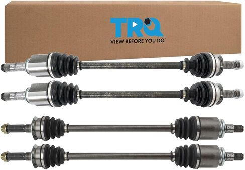 TRQ CV Axle Shaft Assembly Set Front & Rear Compatible with 2009-2013 Subaru Forester 2011-2014 Impreza in Saudi Arabia