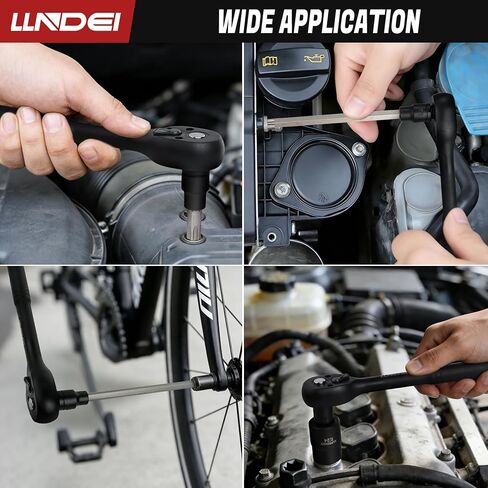 LLNDEI 115-Piece Torx & Allen Bit Socket Set, 1/4",3/8"and 1/2" Drive, Extra Long Torx//Tamper Proof Torx/Hex/Ball End Hex Socket Set, S2 Steel, SAE/Metric, with Ratchet Wrench & Adapters in Kuwait