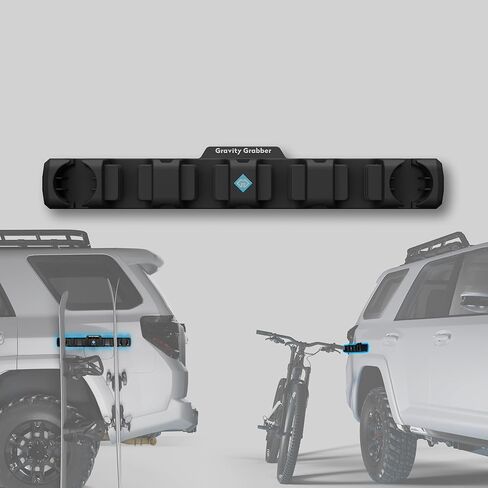 Gravity Grabber Grabb Bar - مسند ترس مغناطيسي للسيارة للزلاجات وألواح التزلج على الجليد والدراجات والأعمدة والقضبان والمعدات الخارجية | حامل السيارة السيليكون | تخزين الباب الخلفي | 1 قطعة in Kuwait