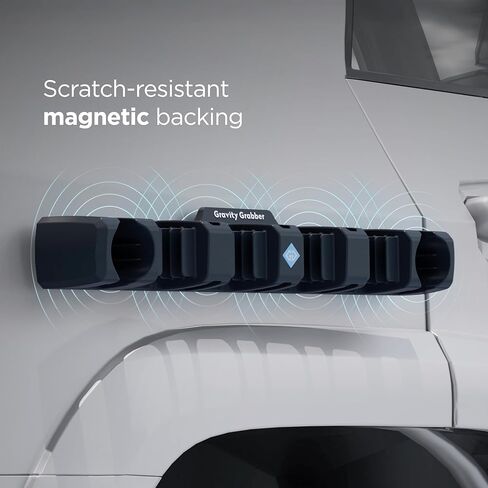 Gravity Grabber Grabb Bar - مسند ترس مغناطيسي للسيارة للزلاجات وألواح التزلج على الجليد والدراجات والأعمدة والقضبان والمعدات الخارجية | حامل السيارة السيليكون | تخزين الباب الخلفي | 1 قطعة in Kuwait