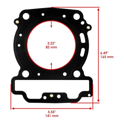 Caltric Cylinder Head Valve Gasket Kit Compatible with Bombardier Can-Am Outlander 650 4X4 2006-2018 in Saudi Arabia